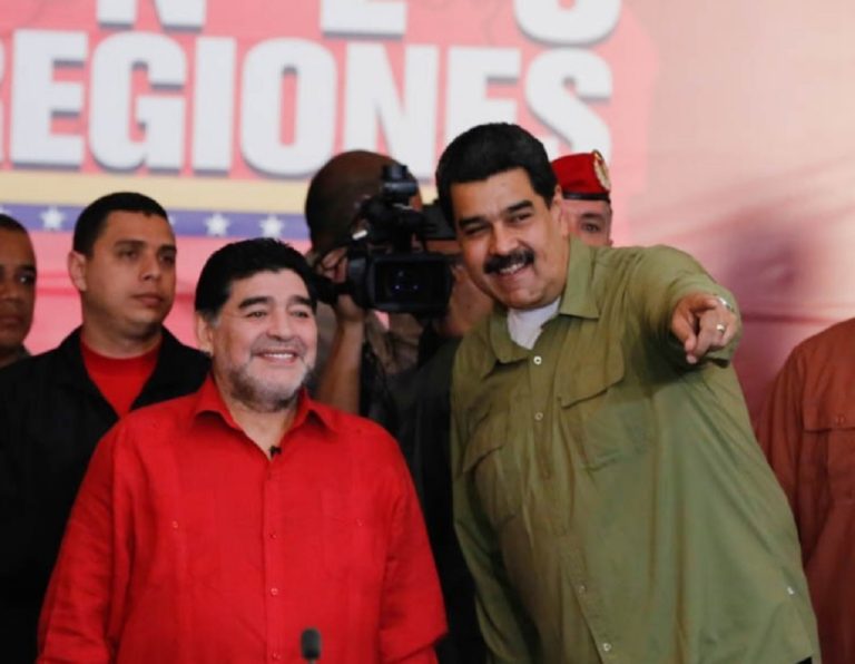 Maradona respalda «más que nunca» a Maduro