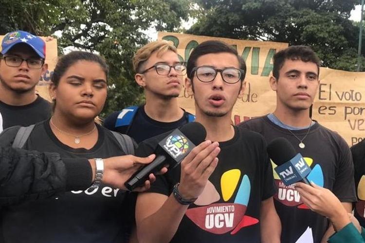 Estudiantes de la UCV rechazan respaldo de Bolivia a Maduro en la OEA