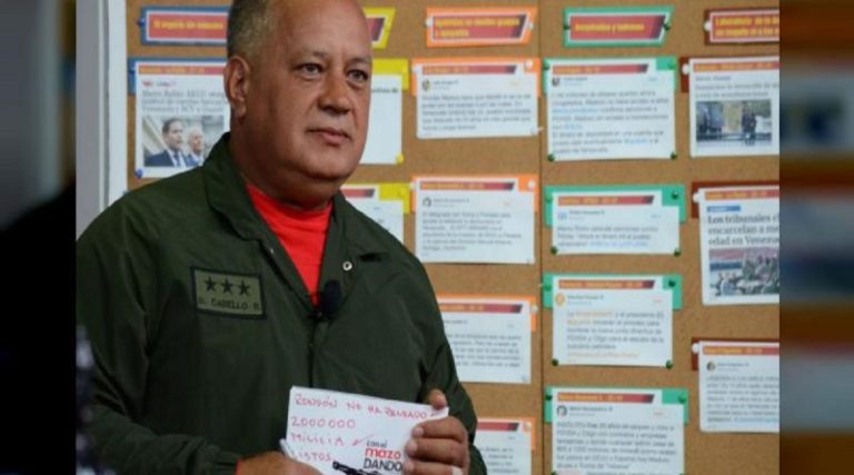 Diosdado Cabello descartó la realización de elecciones presidenciales