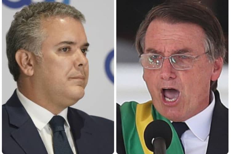 Venezuela fue tema central de conversación entre Bolsonaro y Duque