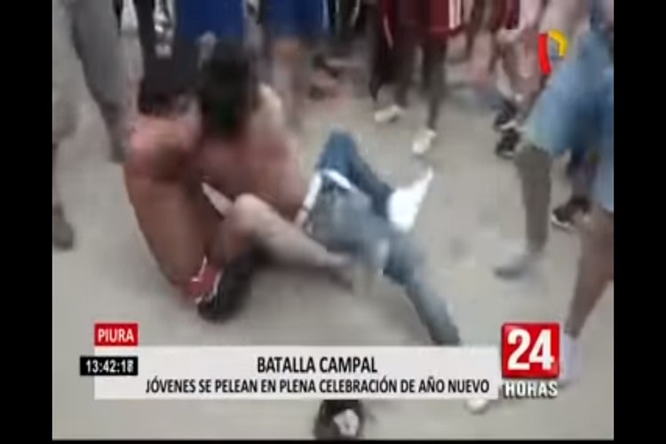 Venezolanos protagonizaron una batalla campal en Perú (+Video)