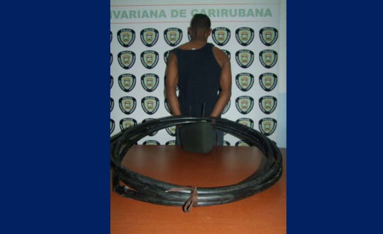 PoliCarirubana captura a sujeto por hurto de material estratégico