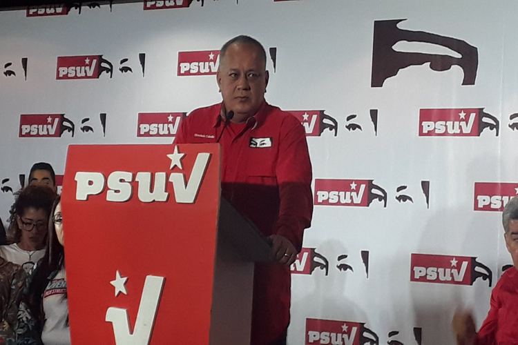 Cabello convocó al oficialismo a una manifestación el próximo sábado