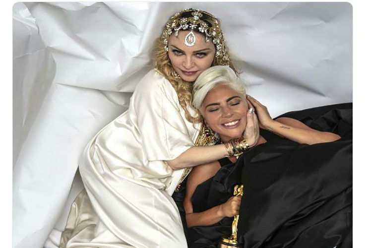 Madonna y Lady Gaga posan juntas y ponen fin a años de supuesta rivalidad