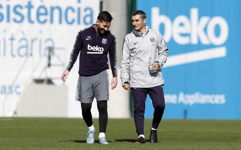 Valverde: Messi está muy bien, hoy ha entrenado perfectamente