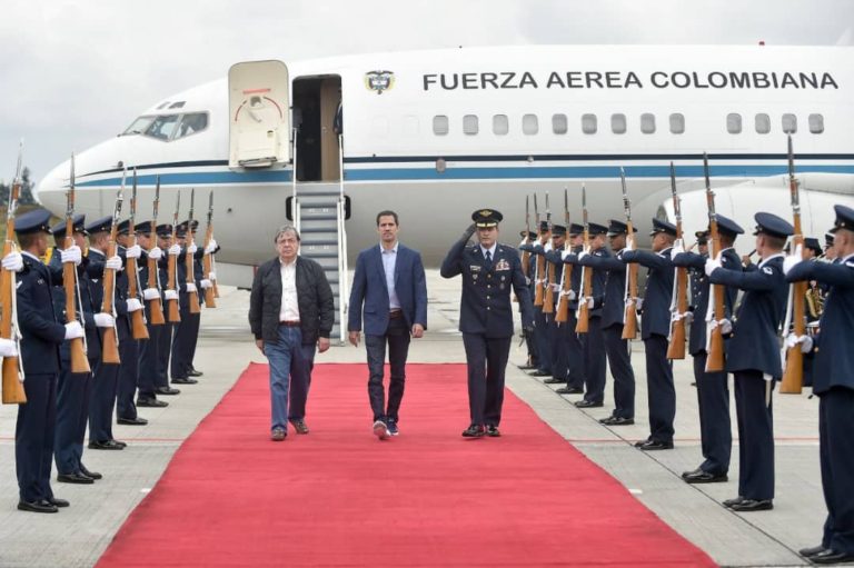 Guaidó llegó a Bogotá para participar de la reunión del Grupo de Lima