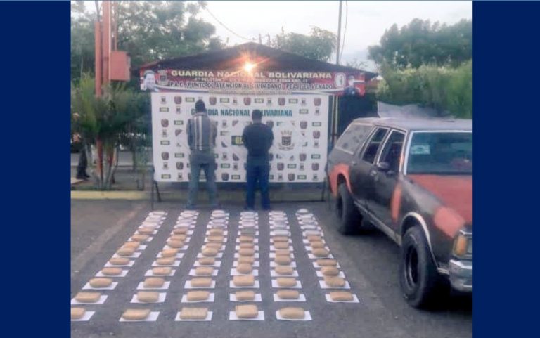 GNB incautó 77 panelas de droga en el Zulia
