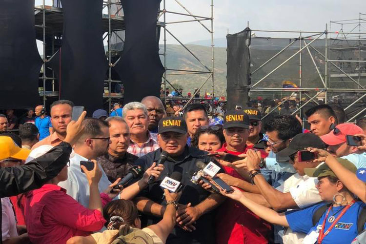 Diosdado Cabello: Concierto en Colombia tiene intencionalidad de crear disturbio en Venezuela