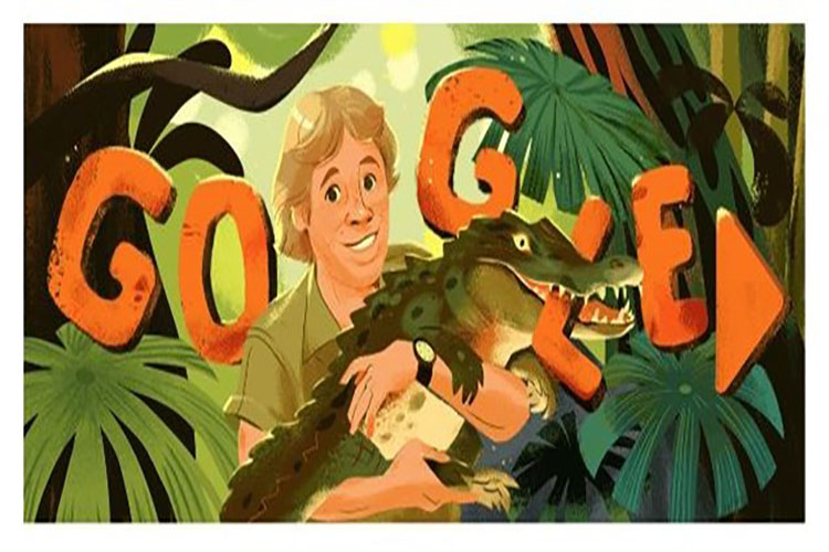 Steve Irwin, el «cazador de cocodrilos», tiene su doodle en Google