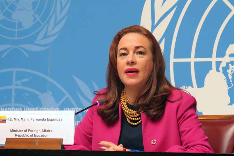 Presidenta de la Asamblea General de la ONU defiende que la única salida para Venezuela es el diálogo