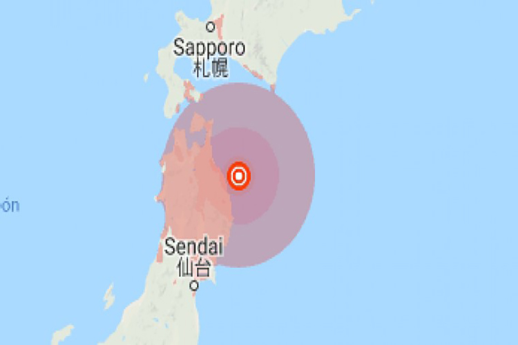 Temblor de 5,7 grados Richter sacude norte de Japón
