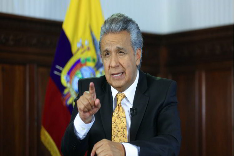 Presidente Moreno denuncia intervención de Correa y Maduro contra democracia ecuatoriana