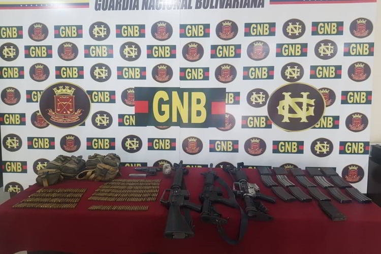 GNB Bolívar hirió a cinco hombres e incautó armas en Tumeremo