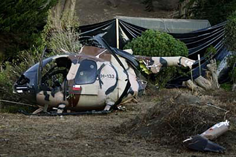 Cuatro muertos y dos heridos graves deja accidente de helicóptero en Chile