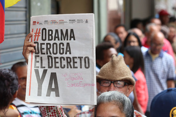 Venezuela rechaza renovación del Decreto Obama