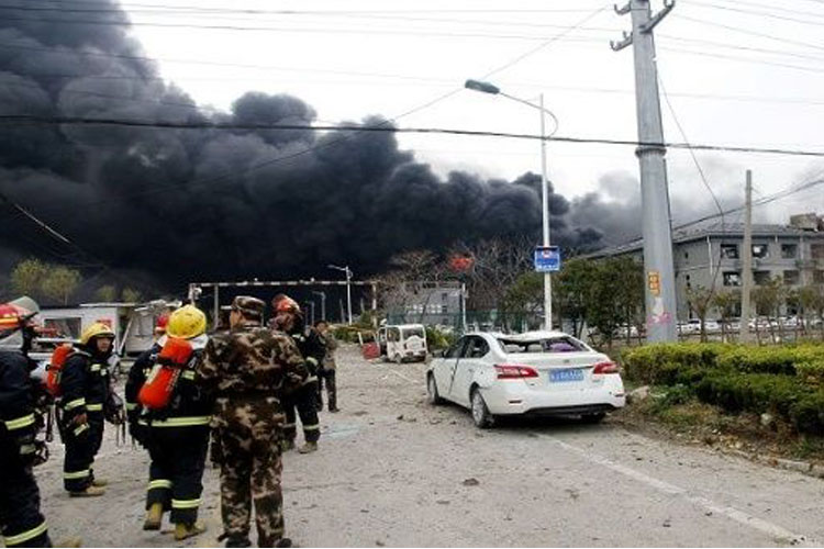 47 muertos deja la explosión de una fábrica en China