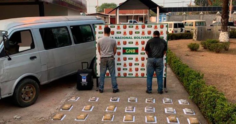 Incautan 19 kilos de droga en Santa Rosalía del estado Bolívar