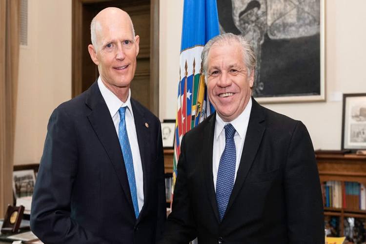 Almagro conversó con Rick Scott y vicepresidenta colombiana sobre Venezuela