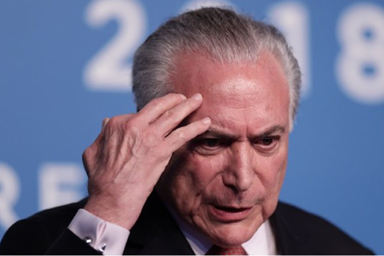 Tribunal de Brasil ordena que Michel Temer vuelva a prisión