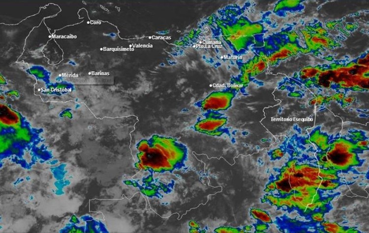 Inameh: Onda tropical Nº7 genera lluvias en varias regiones este domingo
