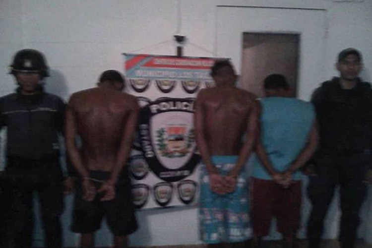 Detenidos tres integrantes de banda delictiva  “Los Chiperos del Tacal”