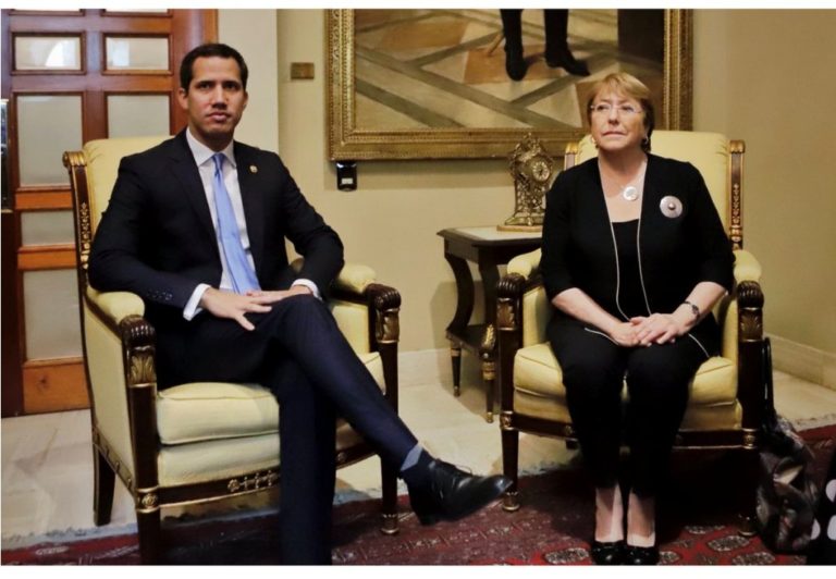 Hoy le toca a Guaidó: Bachelet llegó a la AN para reunión con la oposición