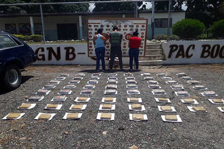 Portuguesa: GNB capturó a dos anzoatiguenses por traficar 57.790 kg de drogas