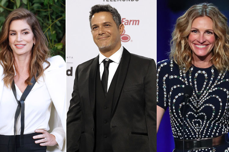 Cindy Crawford, Alejandro Sanz y Julia Roberts tendrán una estrella en el Paseo de la Fama de Hollywood