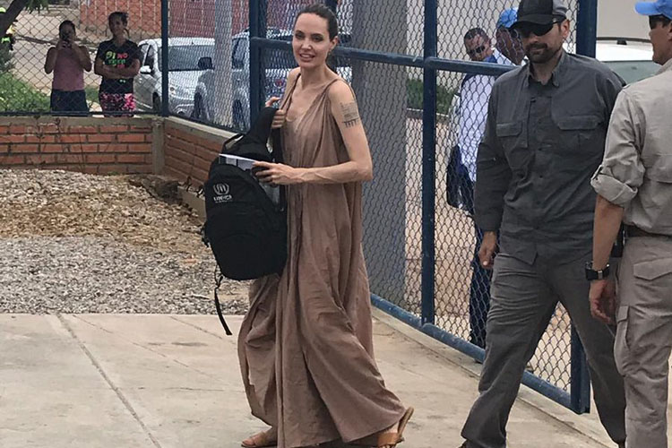 Las primeras imágenes de Angelina Jolie en La Guajira