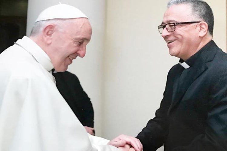 Papa Francisco recibió al párroco venezolano Numa Molina