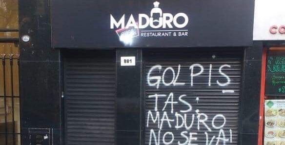 “Me amenazaron”, dijo el dueño del restaurante “Maduro c#ñ# e tu madre”