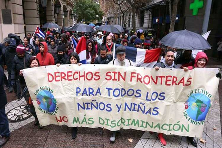 Marcharon en Chile para exigir mejor trato a migrantes