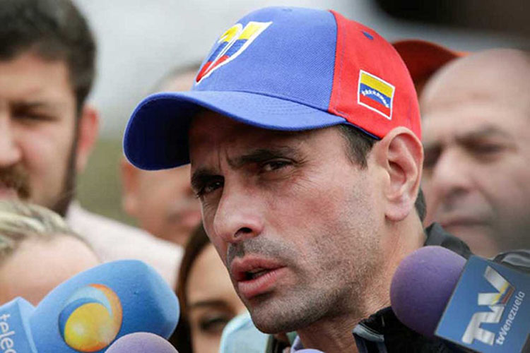 Capriles: Las sanciones no dieron el resultado que queríamos