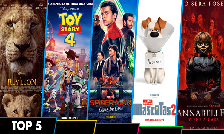 “El Rey León” roba a “Toy Story 4” el 1er lugar del Top 5