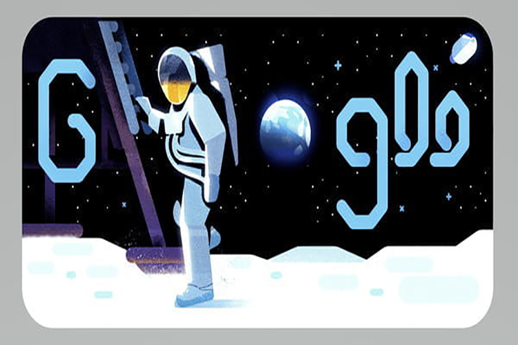 Google celebra los 50 años la llegada del hombre a la Luna con este interactivo Doodle