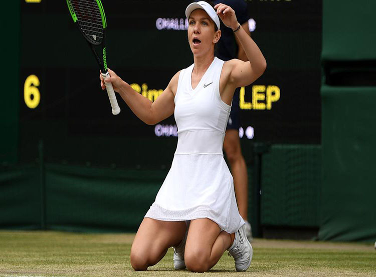 Simona Halep hace historia en Wimbledon derrotando a Serena Williams
