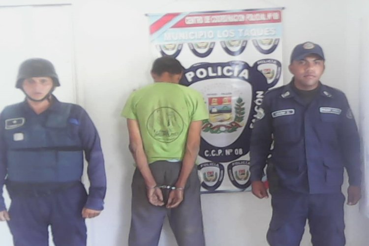 En Los Taques aprehenden al “Rafa” por practicar actos lascivos a una adolescente