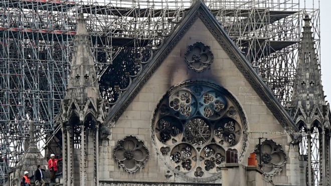 Catedral de Notre Dame aún corre el riesgo de derrumbarse
