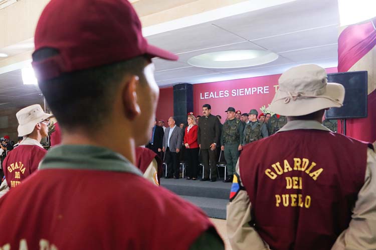 Maduro incorpora a milicianos a la Guardia Nacional Bolivariana