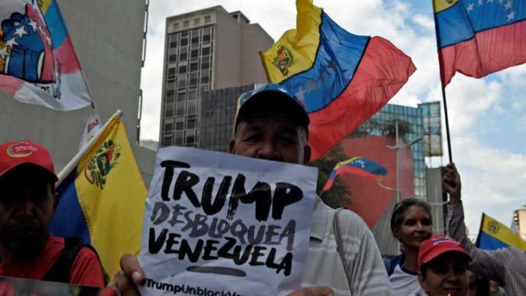 Chavismo| Jornada de protesta contra sanciones de EEUU a Venezuela