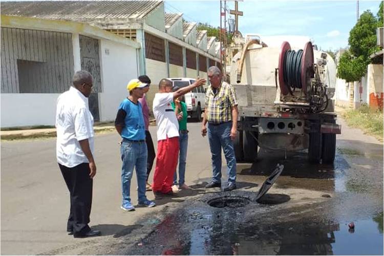 Solventado tramo obstruido de aguas servidas en sector San Bosco