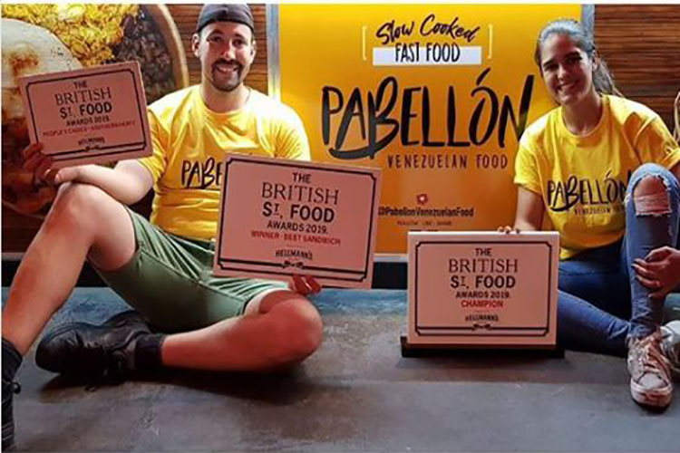 «Pabellón», un puesto de comida venezolana, ganó el concurso del mejor food truck en Reino Unido