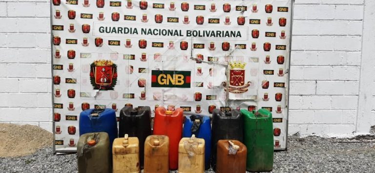 GNB incautó 470 de gasolina en deposito clandestino en San Juan de Lagunillas