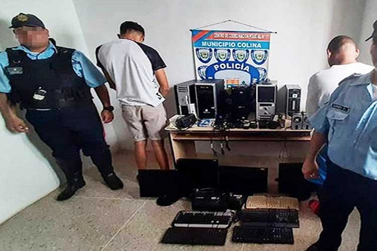 Polifalcón detiene a dos hombres y recupera computadoras robadas de la UNEFM
