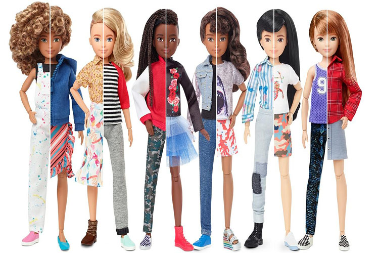 Barbie lanzó su primera colección de muñecas de género neutro