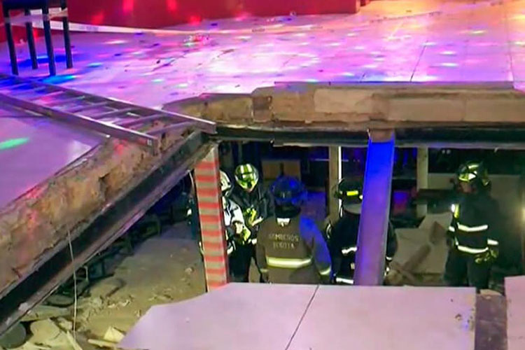 Bogotá: Seis heridos dejó colapso de techo en discoteca donde había más de 300 personas