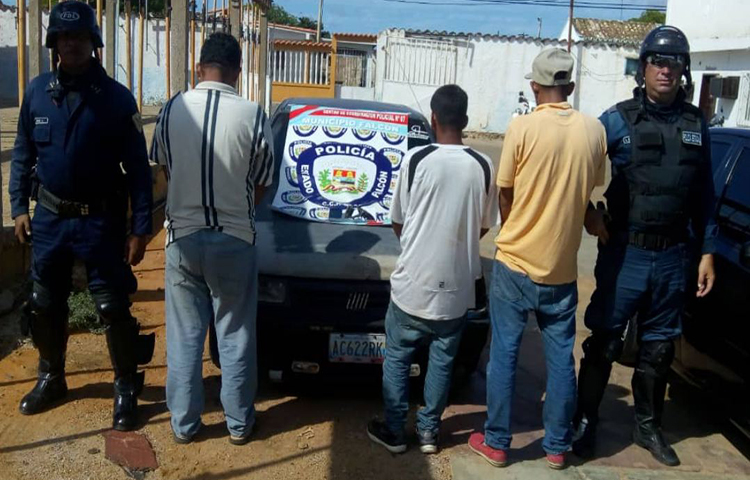 Tras las rejas 11 personas en Paraguaná por diferentes delitos