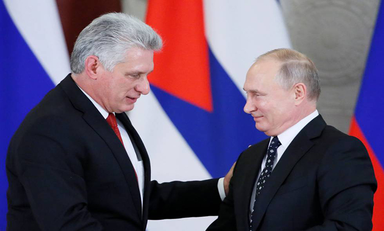 Díaz-Canel afirma a los rusos que Cuba resguardará sus intereses