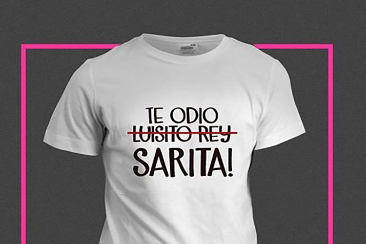 Lanzan camisetas de ‘Te odio Sarita’, hija de José José