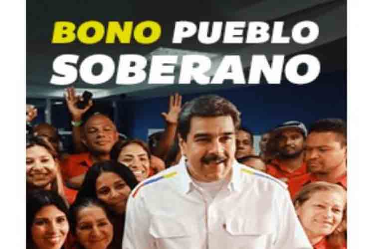 «Pueblo Soberano» el bono de Maduro por Bs. 75.000